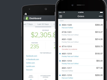 Shopify Software - Mobile dashboard