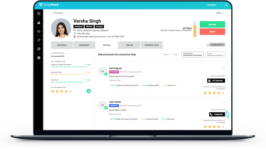 Snaphunt Software - Snaphunt | Feedback Management and Hiring Collaboration