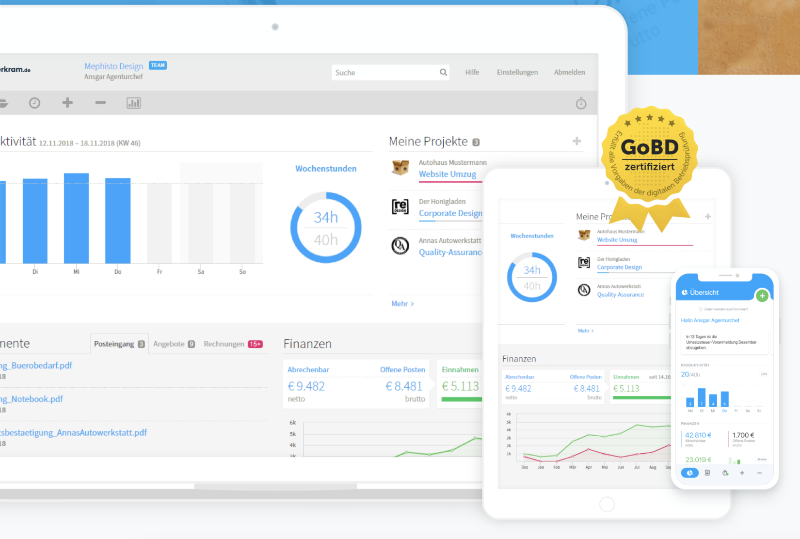 Papierkram screenshot