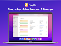 Daylite for Mac Software - Know what's on your plate so you're prepared for each call and meeting every day.