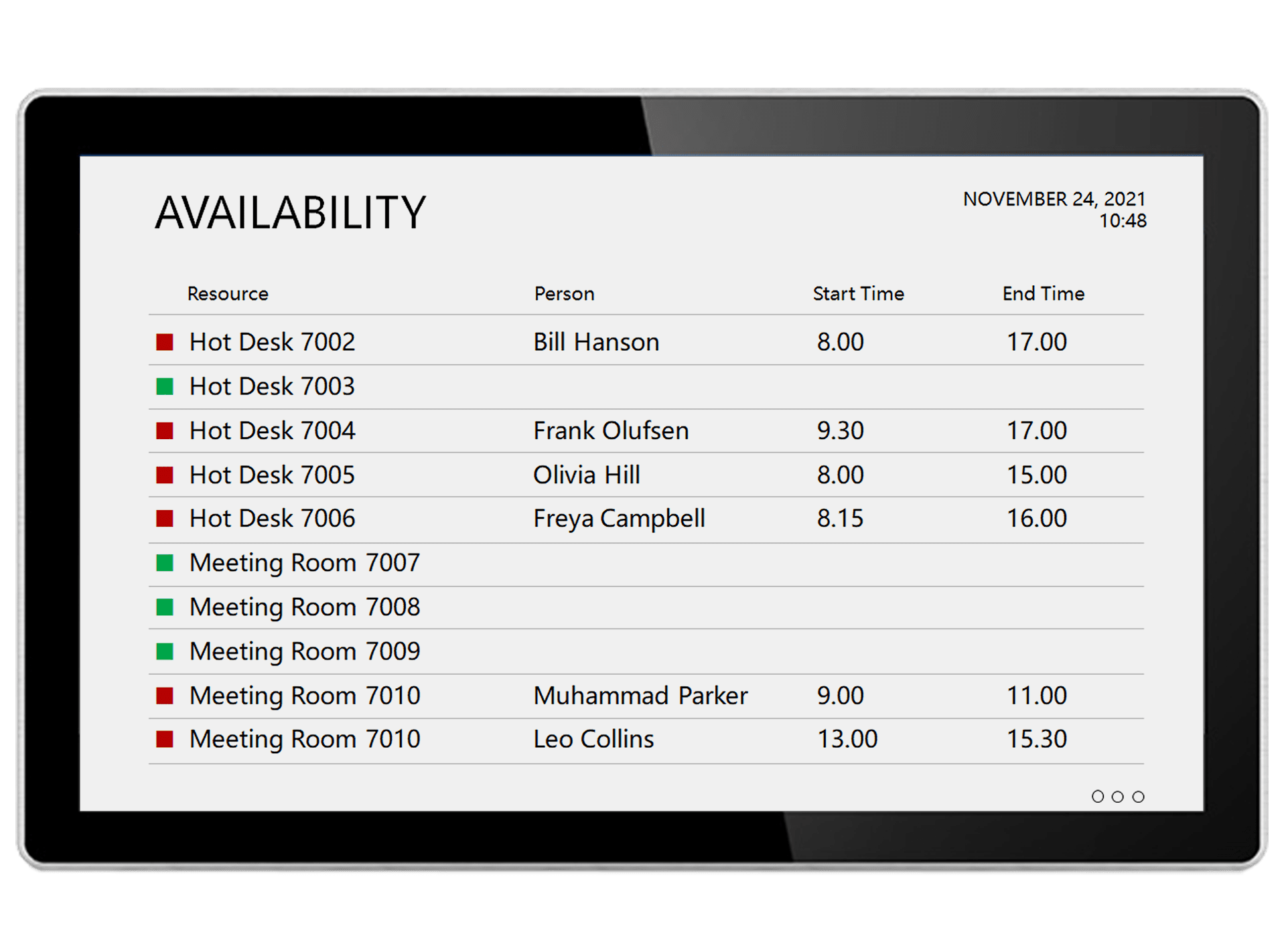 Digital Conference Room Signage Pricing, Cost & Reviews Capterra