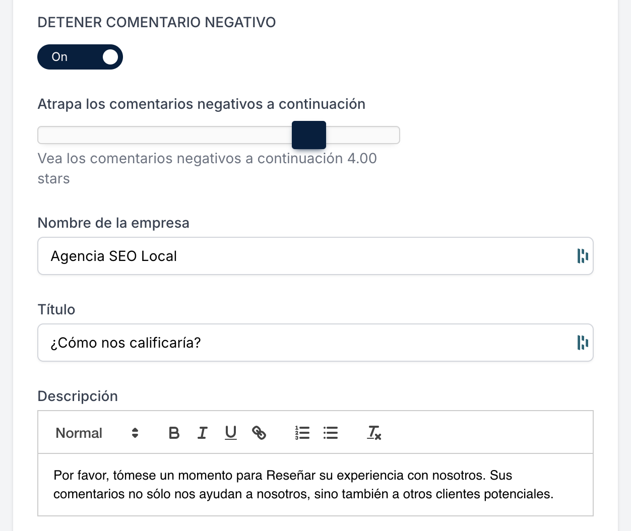 ASL RepuBoost screenshot: ASL RepuBoost negative reviews protection
