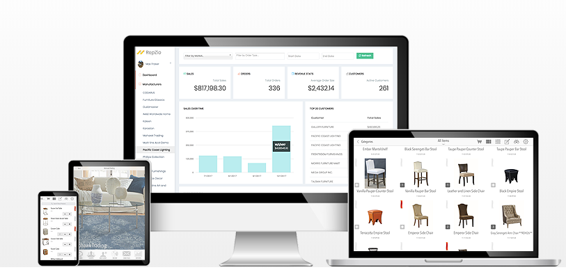 Access RepZio on desktop, tablet and mobile
