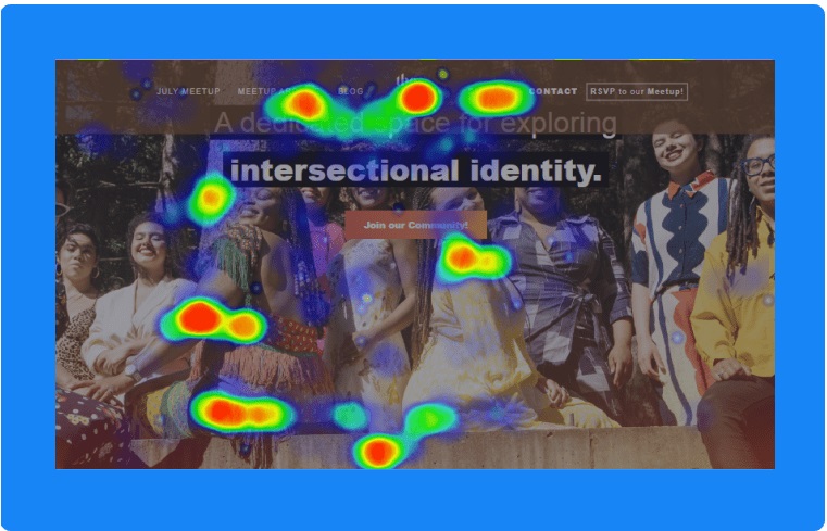 WebMaxy Analyzer screenshot: Heat Maps : Know what attracts your users most and what goes unnoticed with WebMaxy heatmaps.