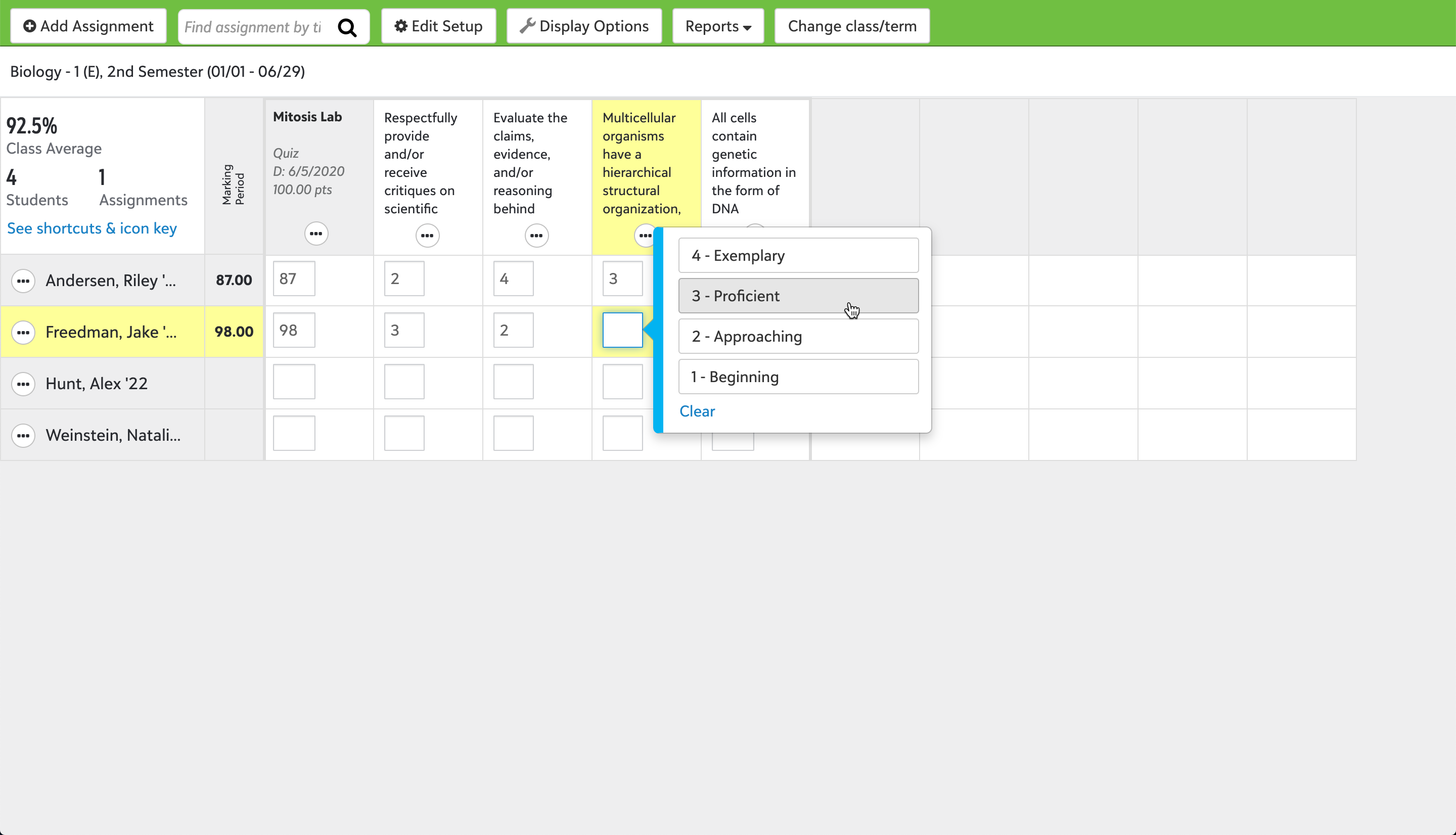 Blackbaud Learning Management System assignment