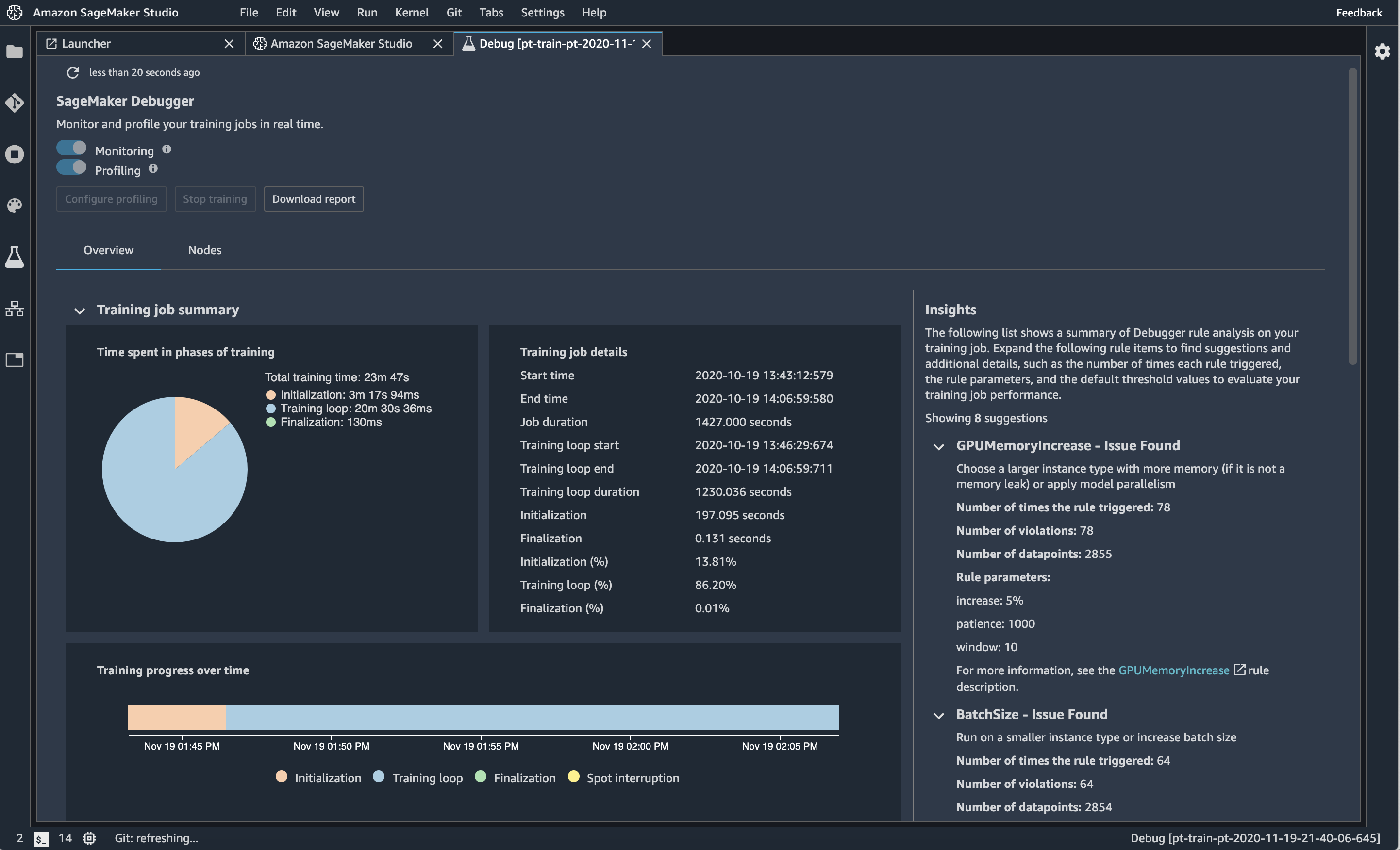 Amazon SageMaker Software - SageMaker Debugger