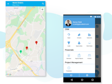 Apptivo Software - Mobile View - Apptivo allows you to access CRM across devices. You can store and manage information across multiple devices, on the go. With google map integration, you can have a look at the maps related to your business processes.