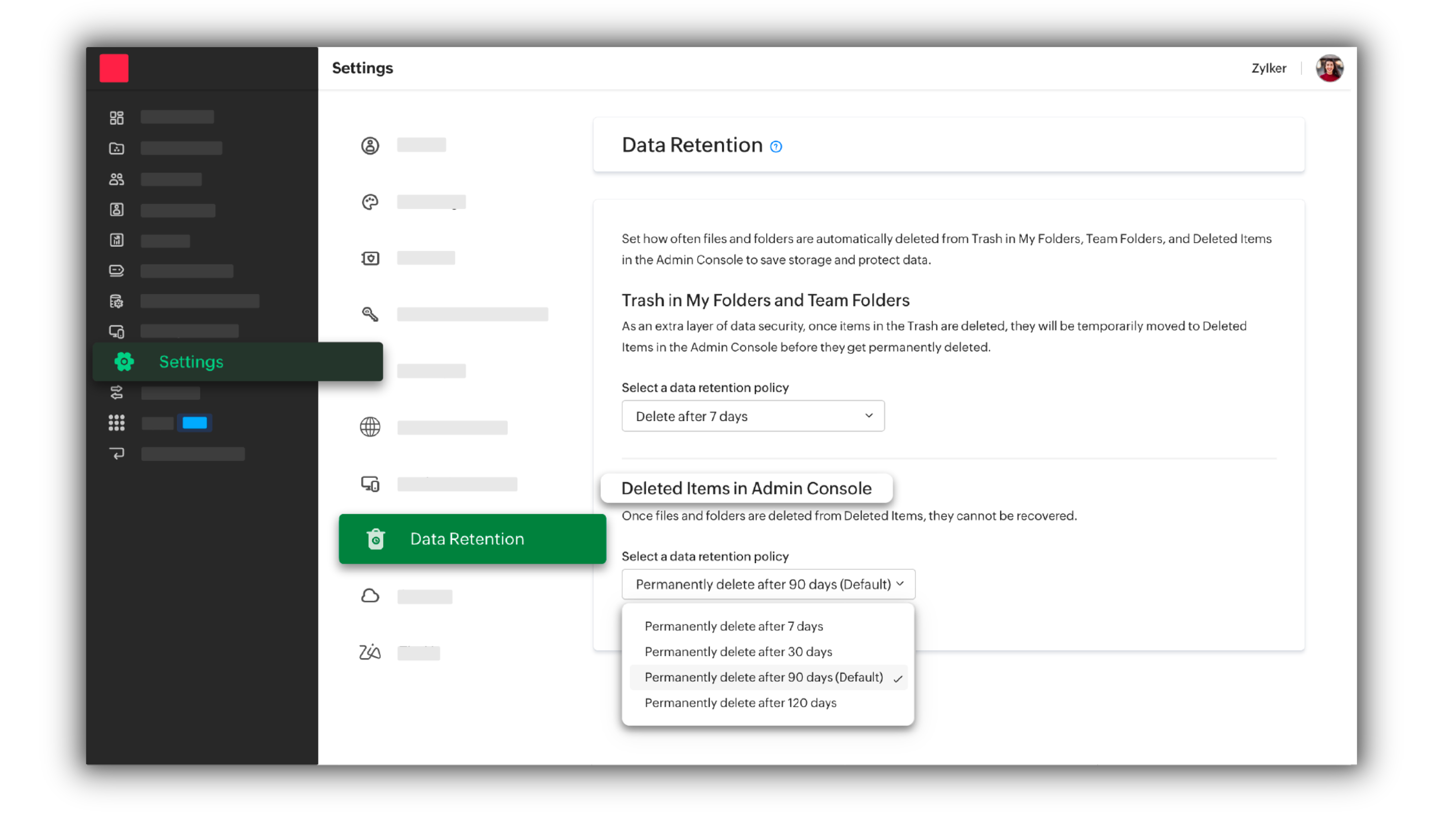 Zoho WorkDrive Software - 3