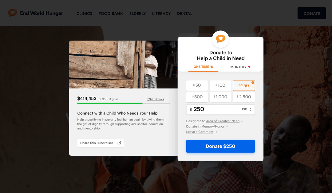 GiveForms lets you seamlessly embed a form on your website, allowing visitors to donate using credit card, PayPal, Google Pay or bank transfers. With a focus on intuitive, human centered design, GiveForms goal is to help you increase your online donations