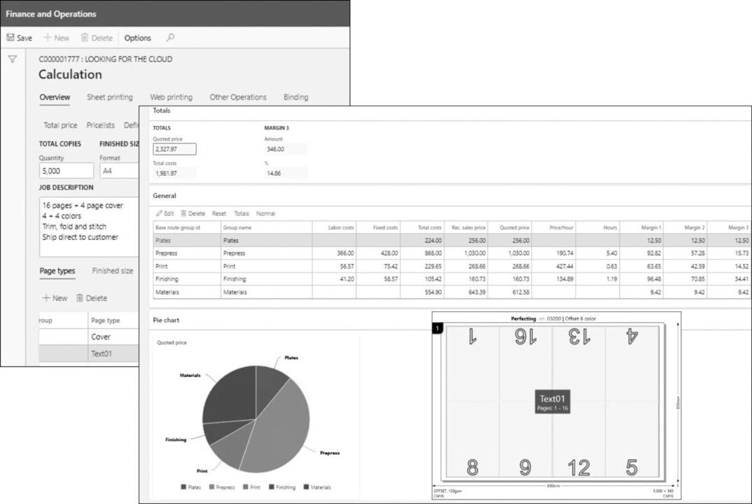 DynamicsPrint Software - Estimation & Quotation - analyze critical information before bidding or producing a job, significantly reducing material and labor costs while improving your gross margin.