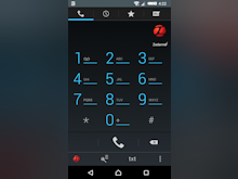 Zadarma Software - Zadarma SIP companion mobile app showing the phone dialler numerical keypad screen running on an Android device