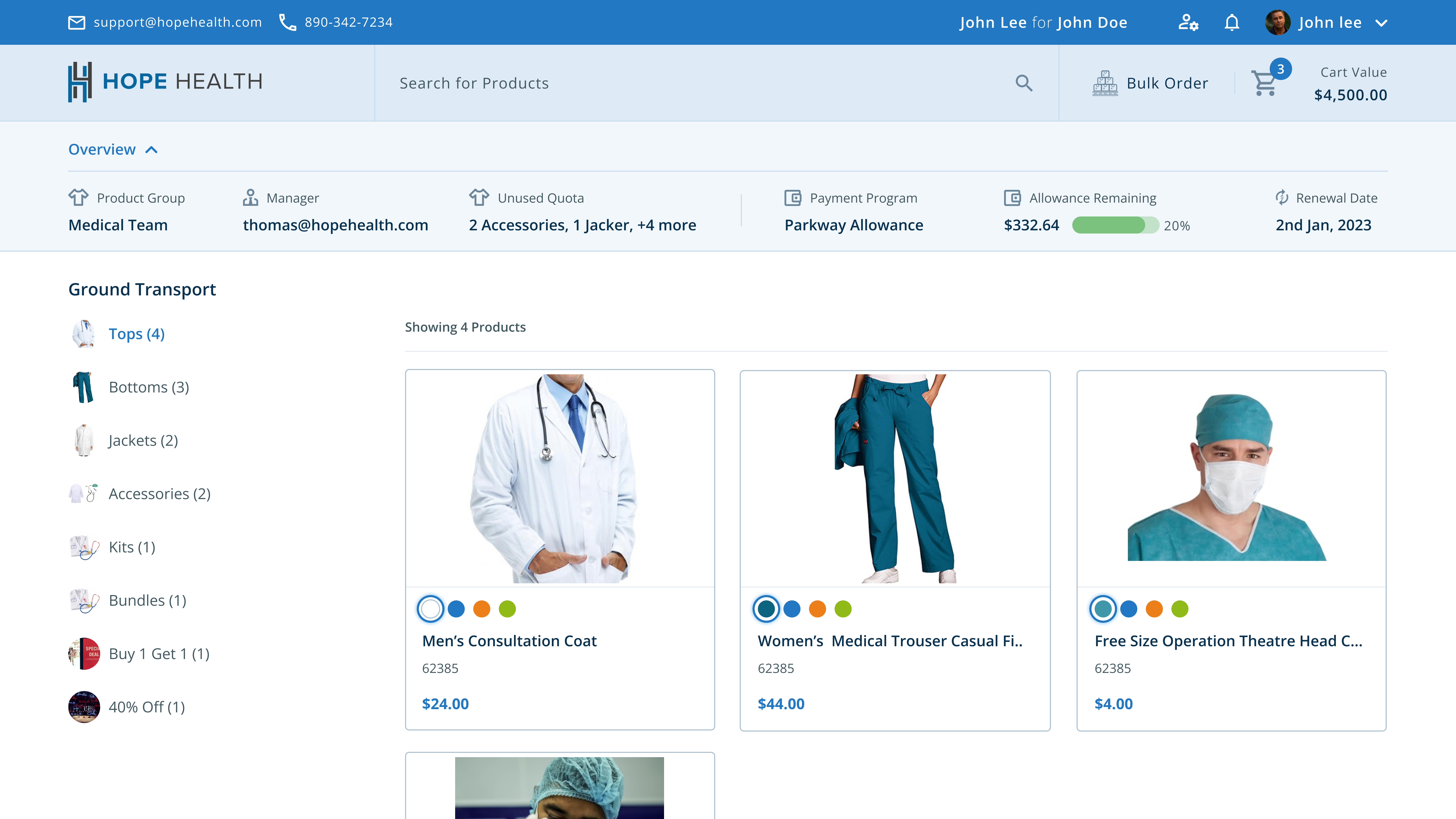 UniformMarket Software - Product detail page