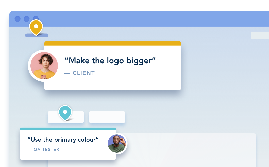 BugHerd screenshot: Collect website feedback and bug reports quickly & easily. BugHerd pins each comment right on the spot that it relates to (like virtual sticky notes on a page), along with a screenshot that users can annotate. 