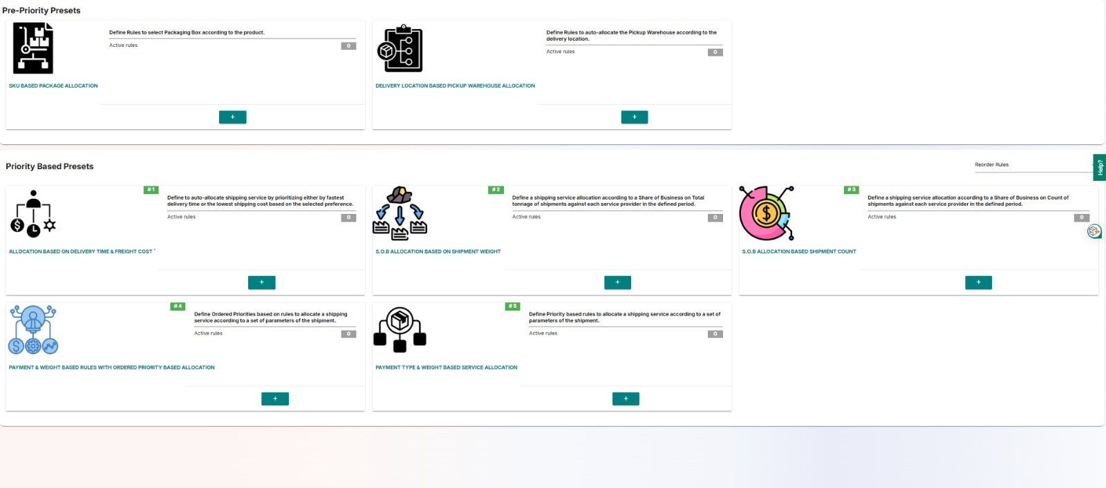 eShipz screenshot: AI-Powered Logistics Courier Allocation Platform