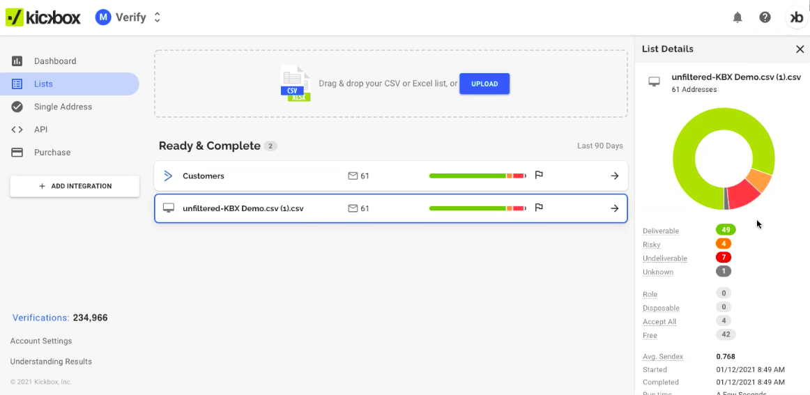Kickbox Email Verification Software - 4