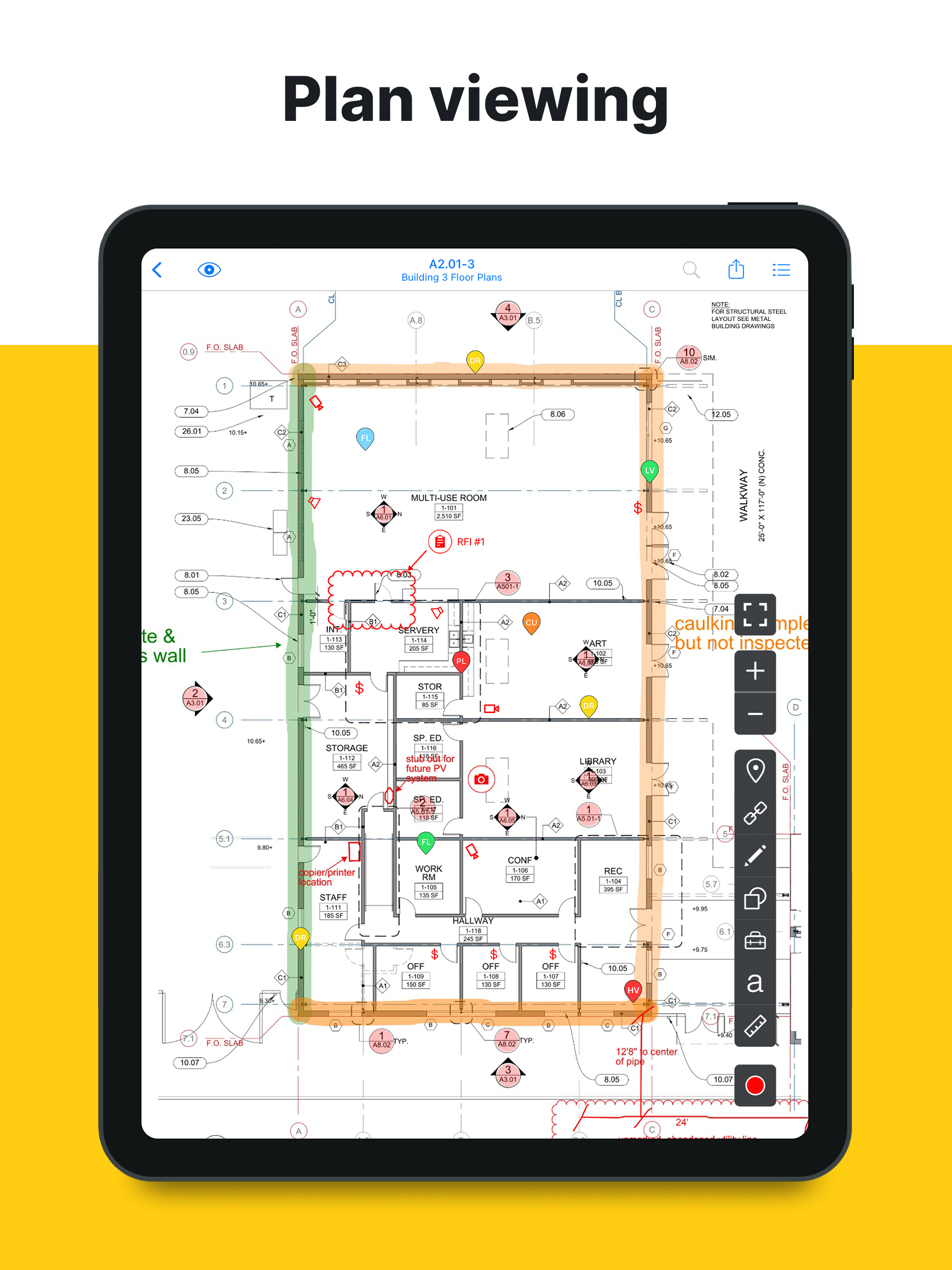 Fieldwire Software - Plan viewing