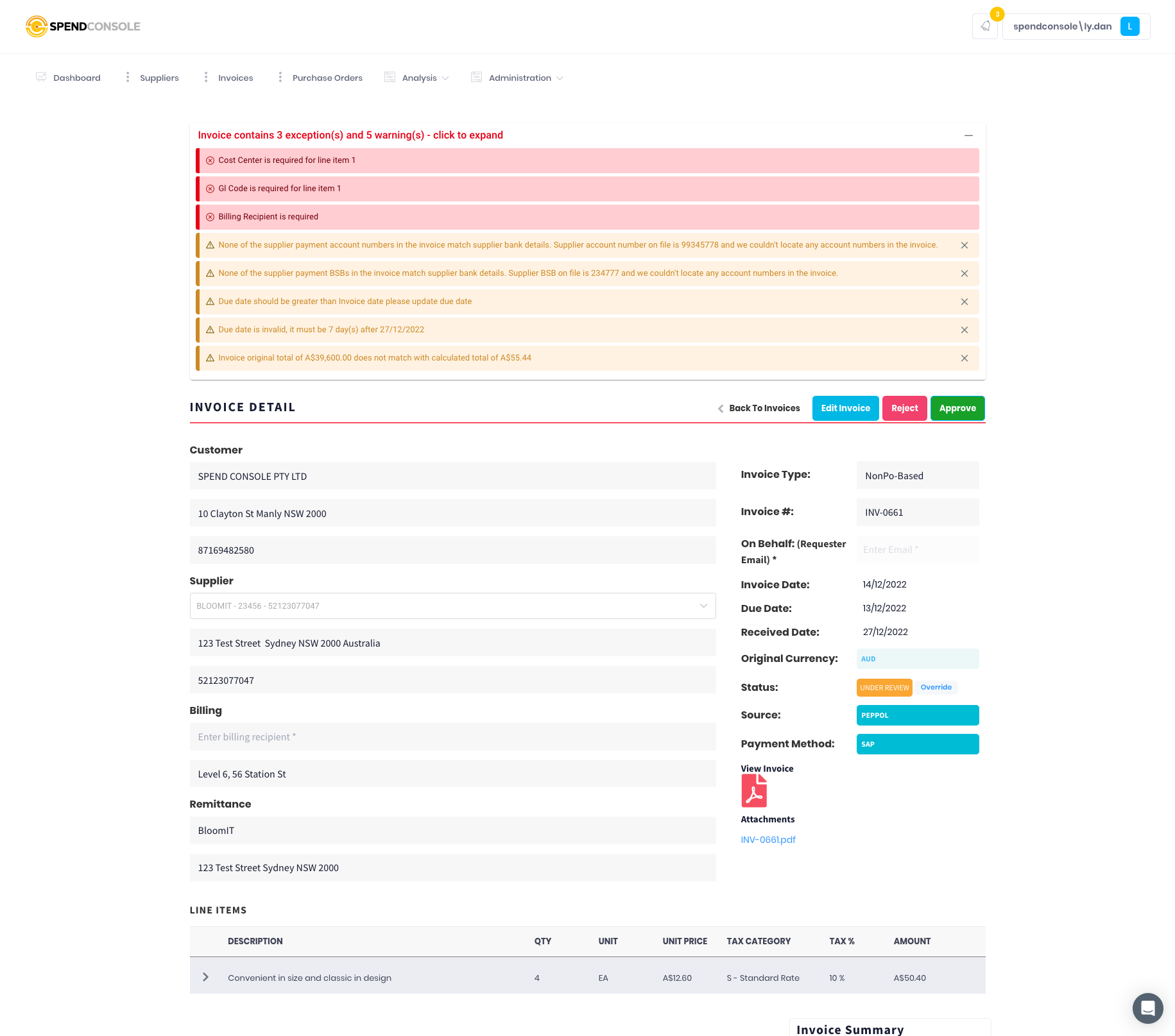 SpendConsole Software - 3