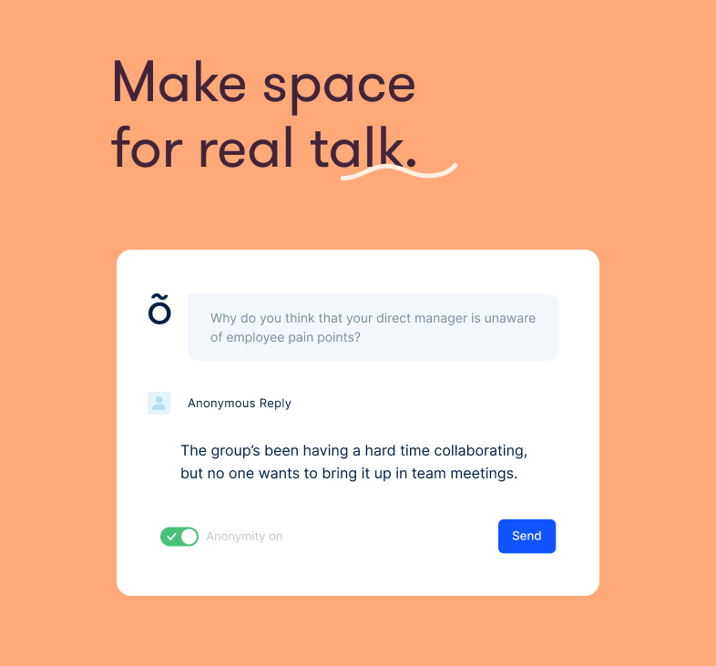 Make space real talk.
