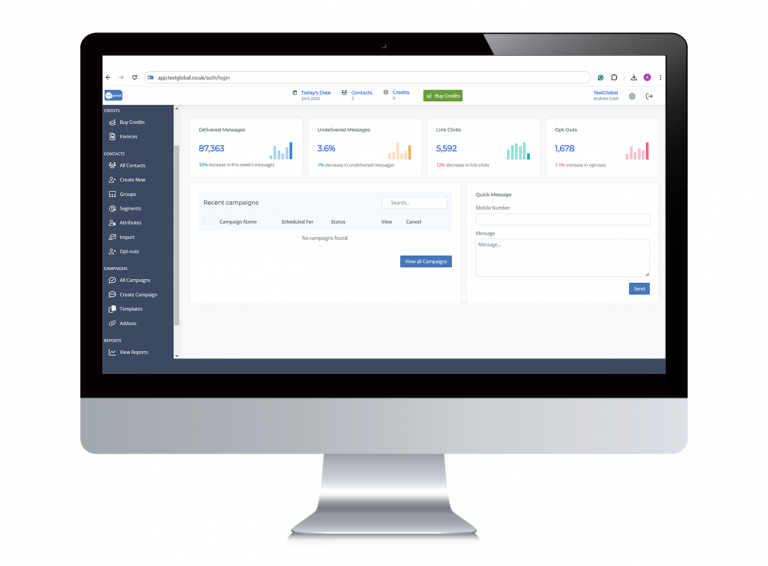 SMS Marketing Platform screenshot