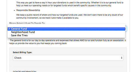 Set up multiple donation funds and track the progress towards a fundraising goal