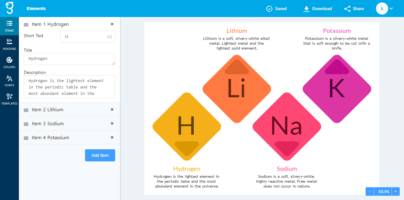 Graficto screenshot: Super easy editor