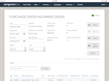 Heartland Retail Software - Heartland Retail Purchase Order