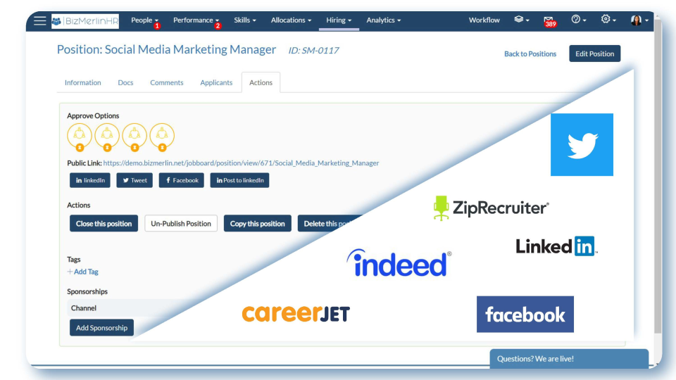 BizMerlinHR Software - 2