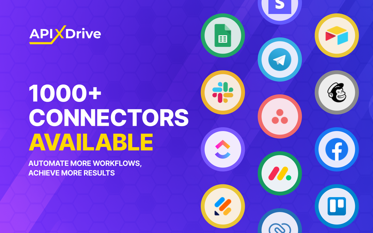 ApiX-Drive screenshot: 1000+ Connectors Available