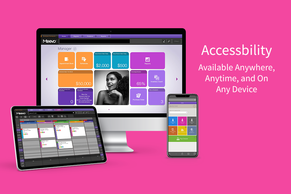 Meevo 2 Software - Access your business data anywhere, any time and on any device with Meevo 2's mobility.