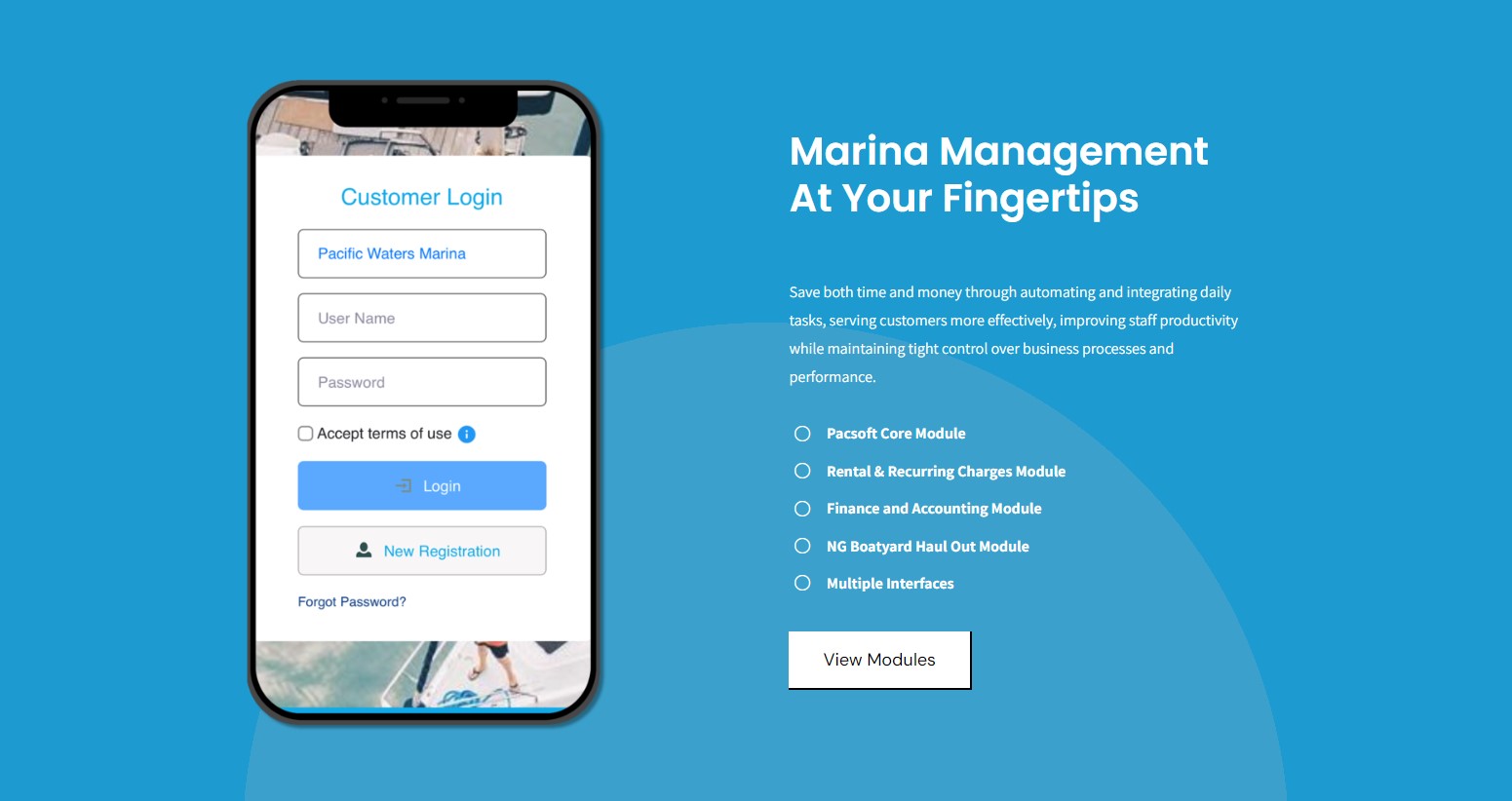 Pacsoft MMS - Marina Management At Your Fingertips