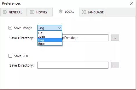 Selection process for inputted photo format with options such as GIFs, JPEGs, PNGs, and BMPs