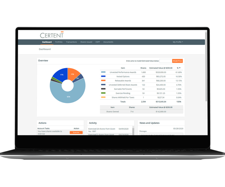 Certent Equity Management Software - 4