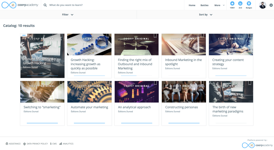Access a catalog of 700 unique courses including video hours and microlearning tools