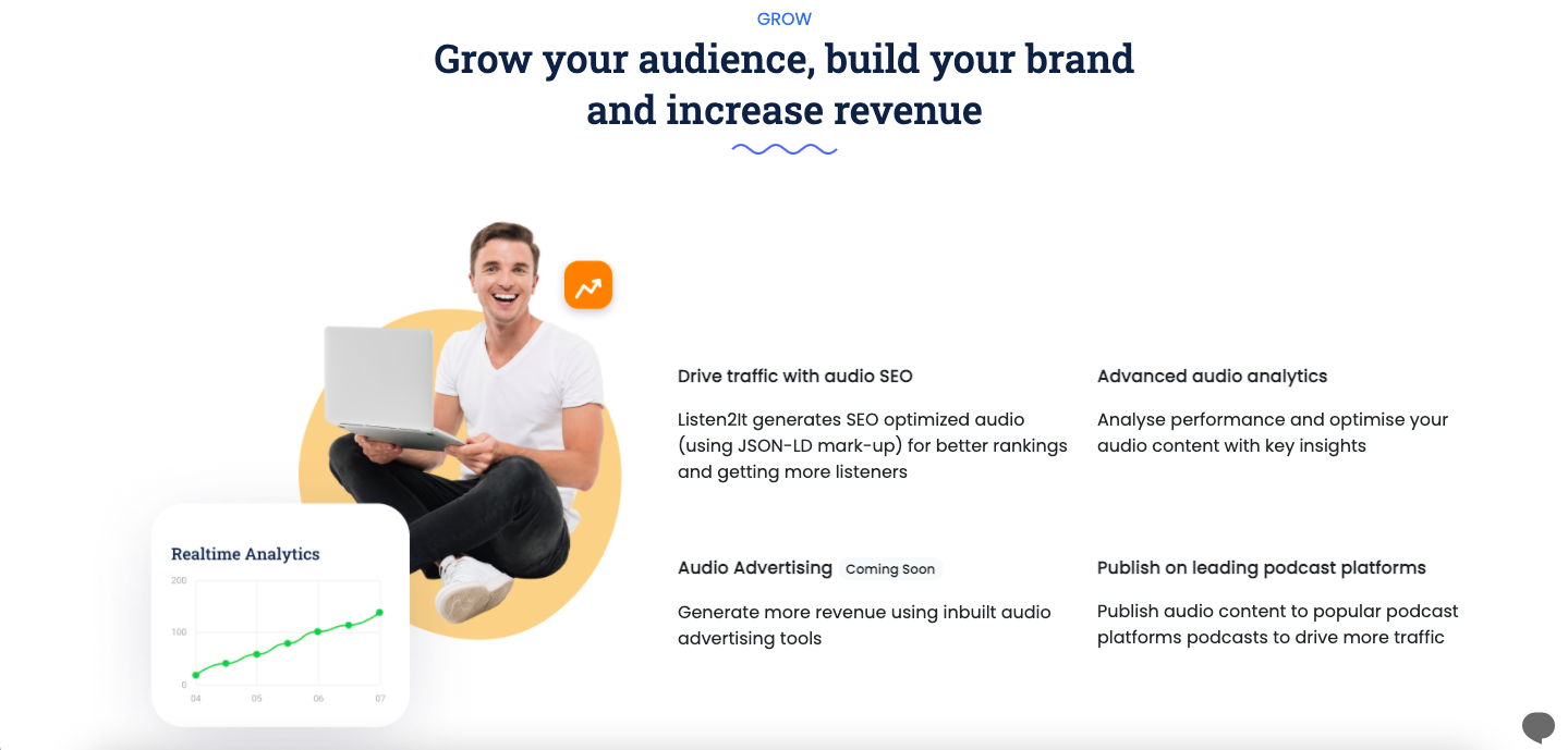 Grow your audience, build your brand and increase revenue