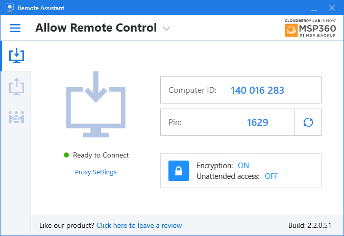 shutdown after cloudberry backup is complete