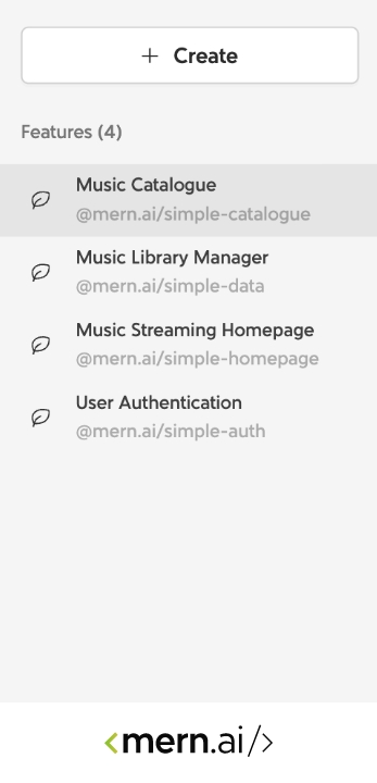mern.ai create app