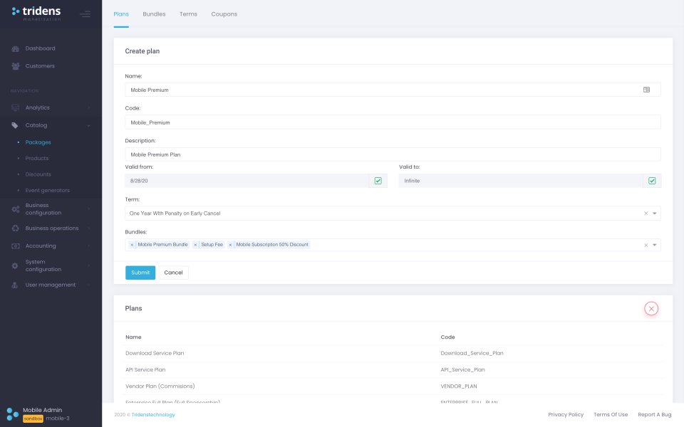 Tridens Monetization Software - 4