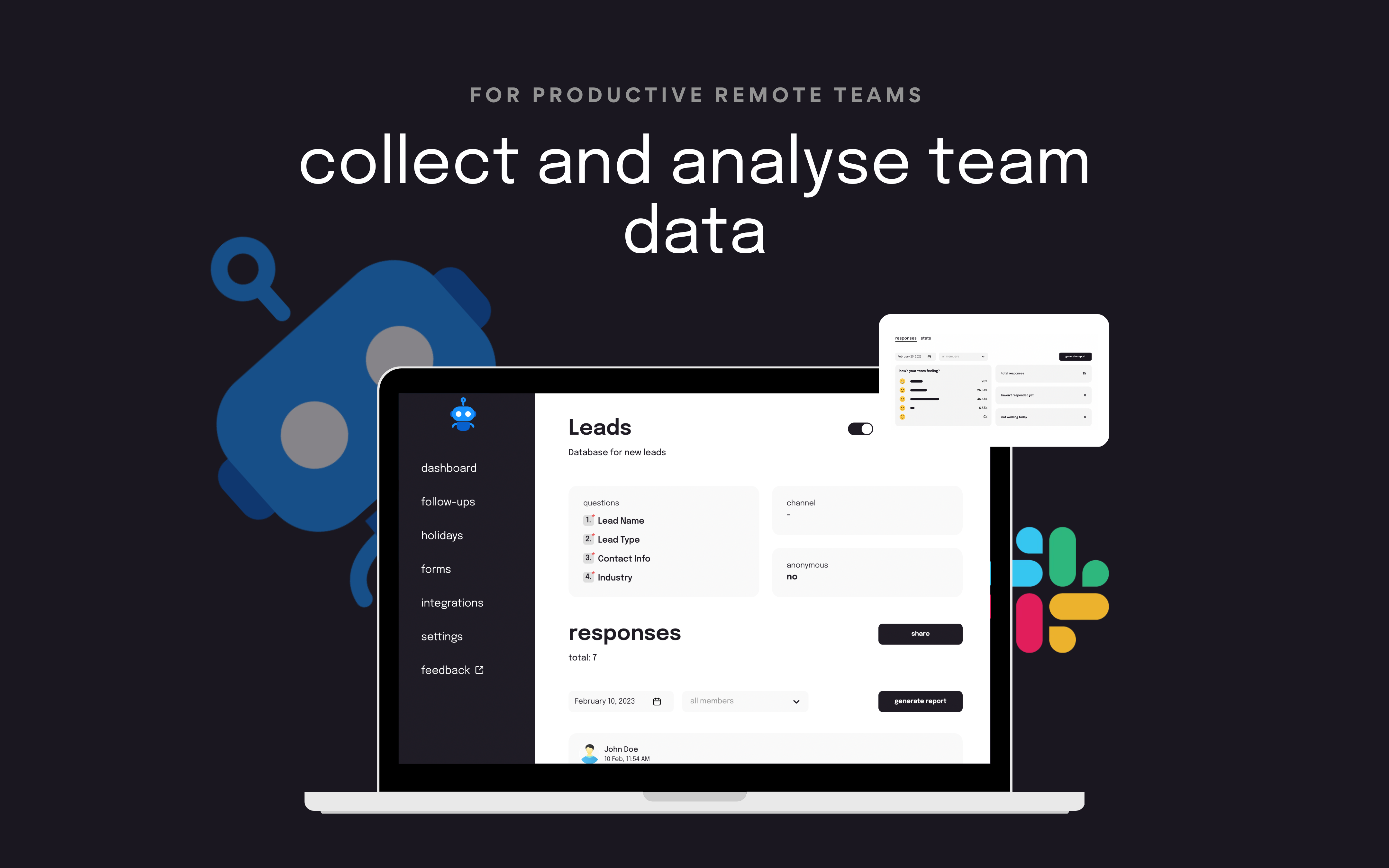 Sup! Collect and analyse team data