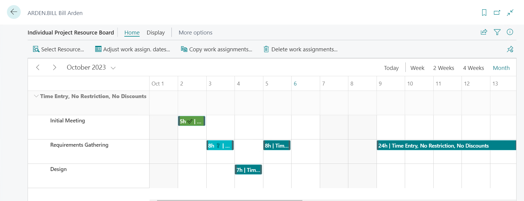 Progressus Software - Progressus Individual Resources Board