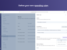 Rydoo Software - Define your spending rules
