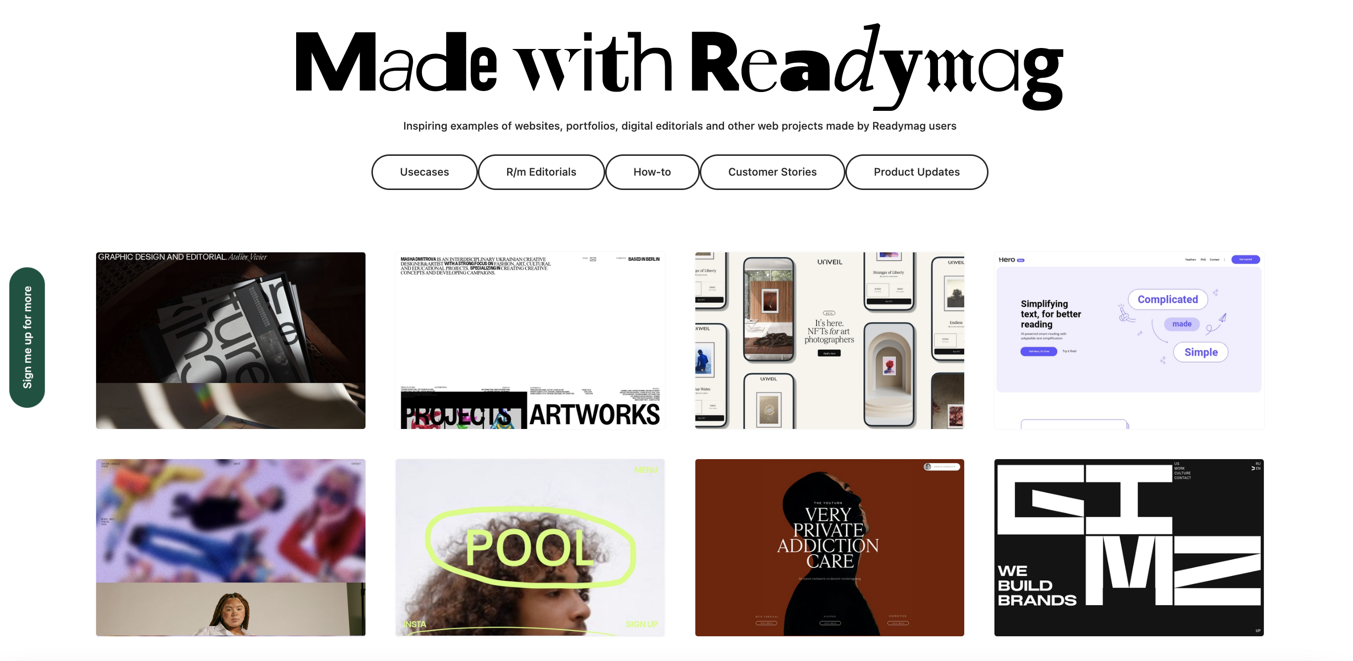 Readymag Project Examples