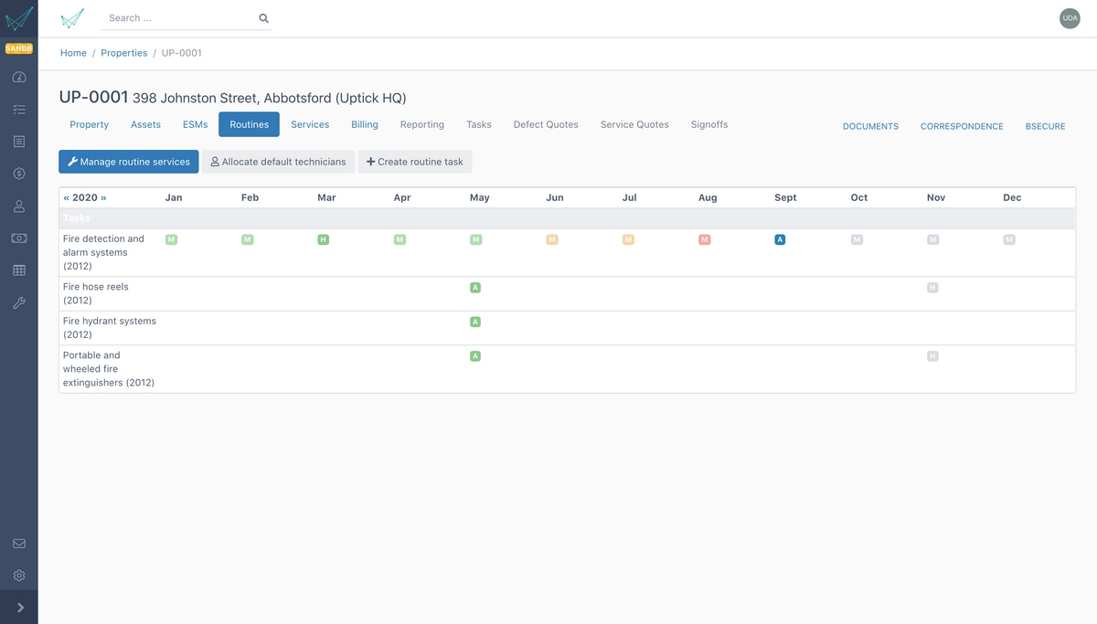 Workforce manage routine services