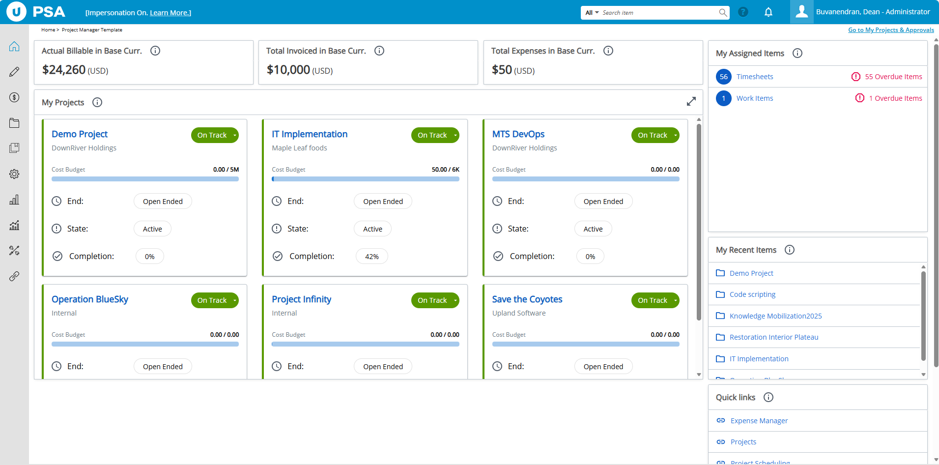 Upland PSA screenshot: Upland PSA Homepage