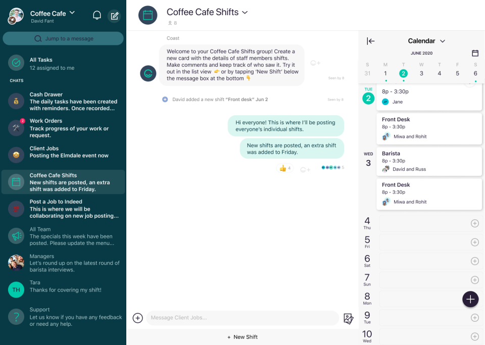 Coast Software - Scheduling