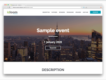 idloom-events Software - Sample event home page