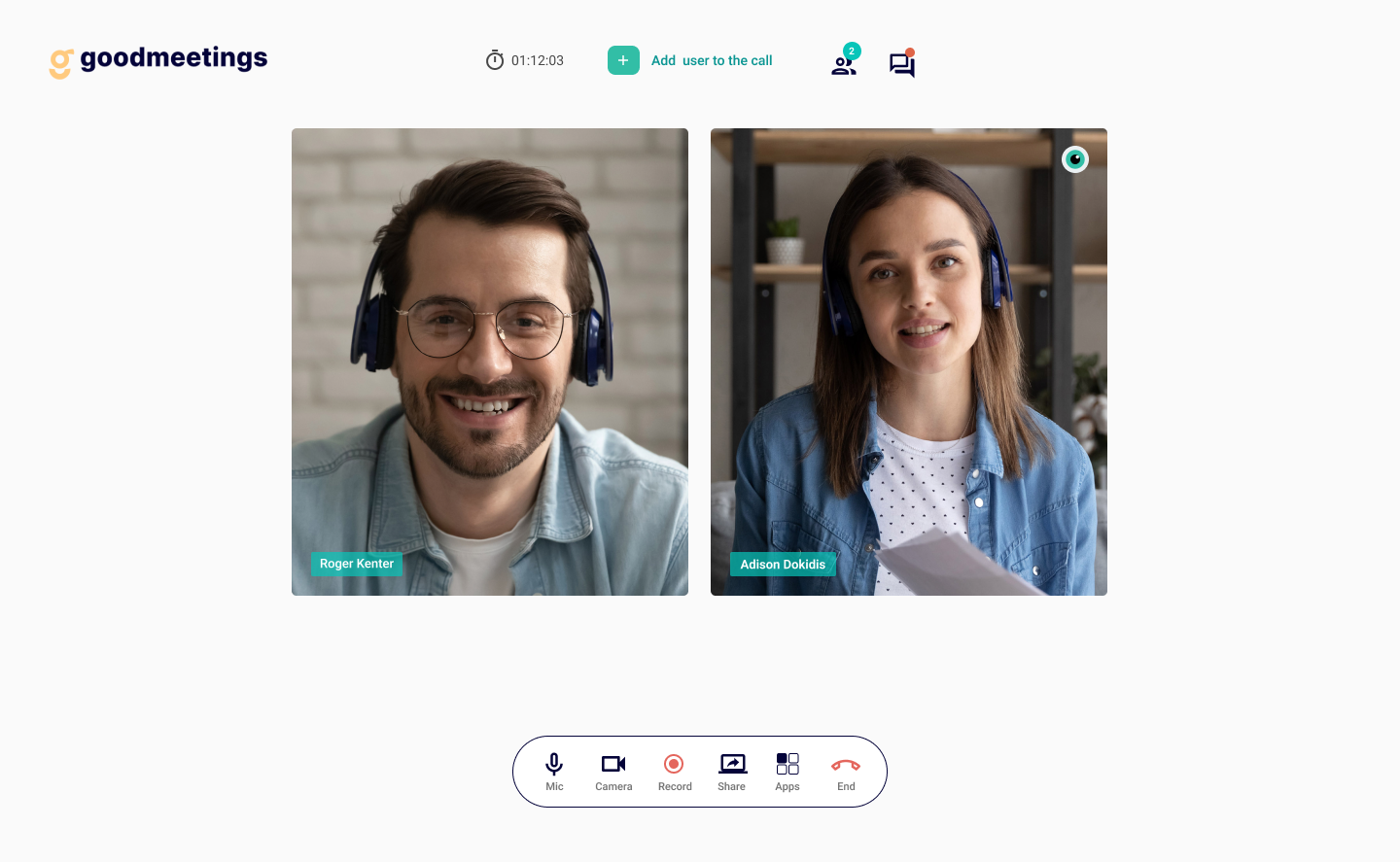 Goodmeetings Software - Video Meeting Console