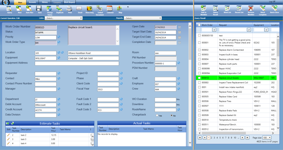 Azzier CMMS Software - Custom Screens