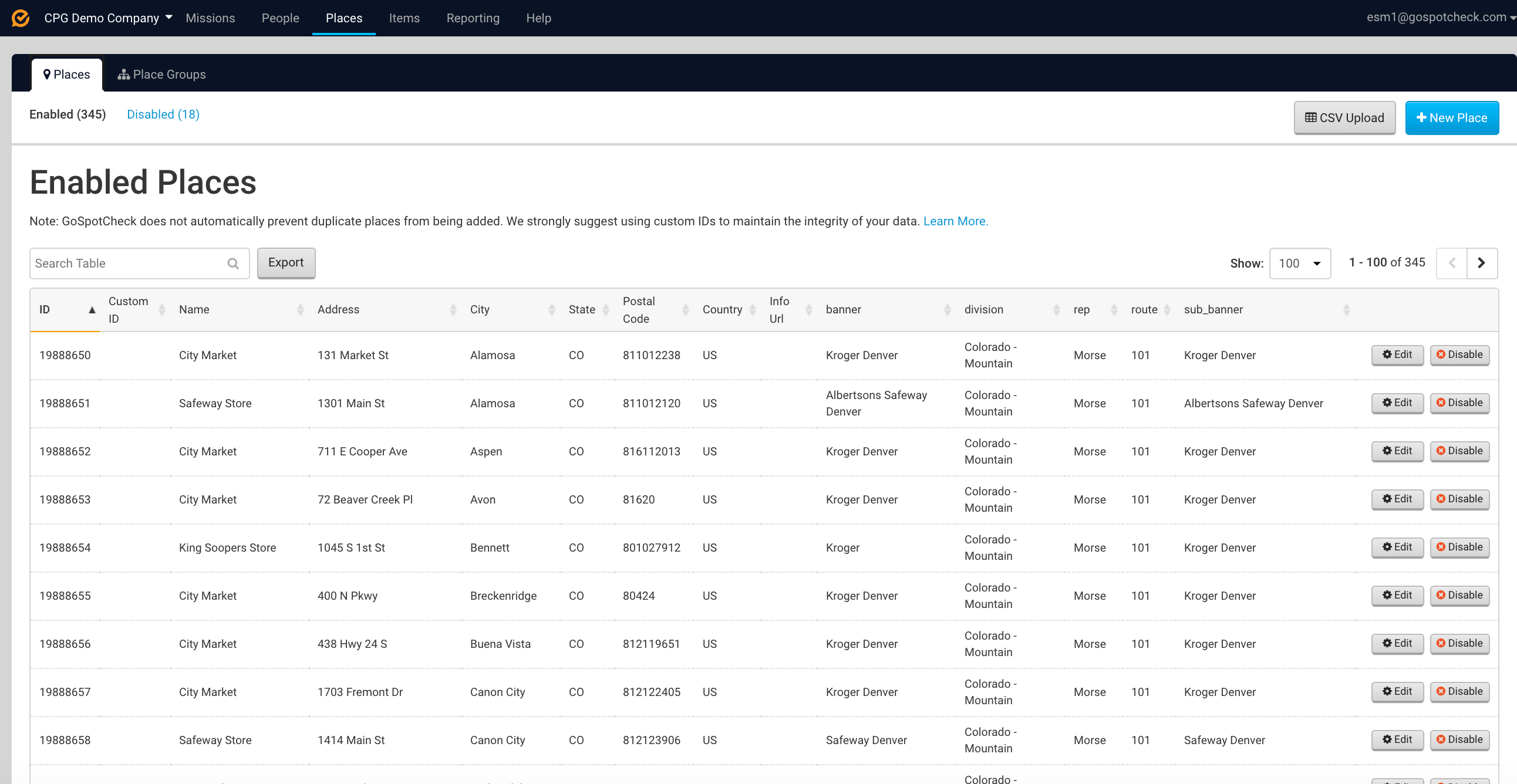 FORM MarketX Software - Organize your locations & accounts by the details that matter to you--district, region, banner, account type, or program. Batch upload, edit place detail in the web dashboard, sync with Sales Force, or add new places from the mobile app.