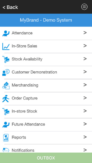 App navigation
