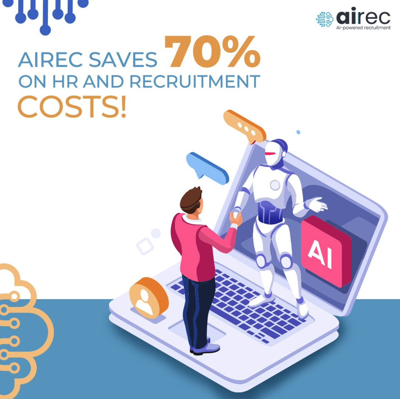 AIREC shortlists the CV as per your past hiring pattern, schedules and conducts a video interview with the candidate.